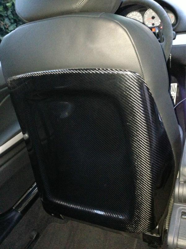 A pair of carbon fiber 2001-2006 e46 m3 3 series bmw seat backs