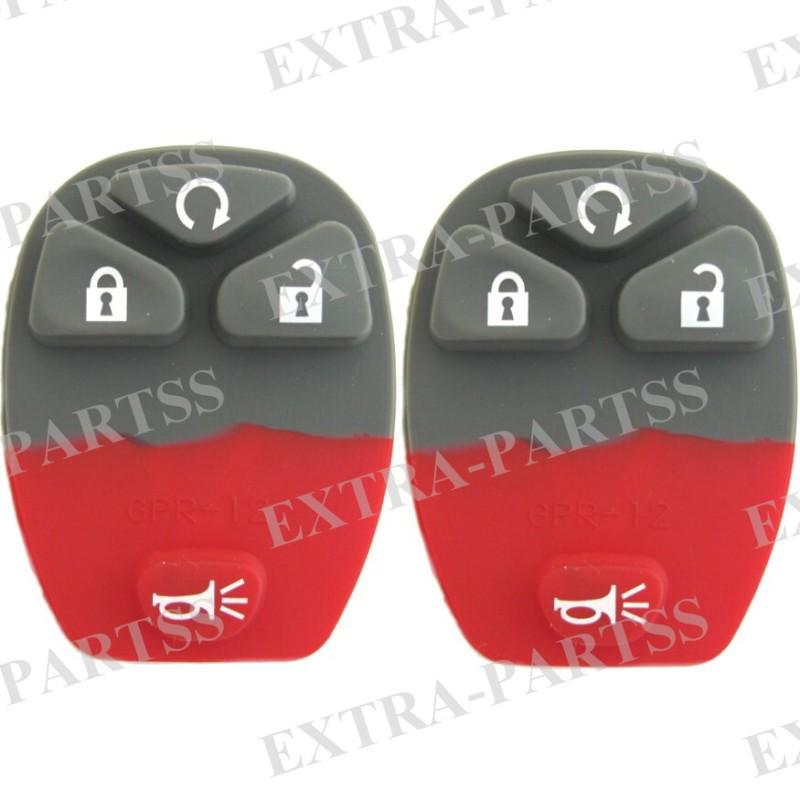 2 new gm keyless entry key remote replacement rubber pad buttons fix repair