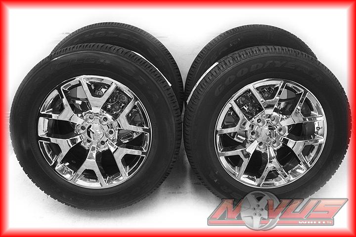 New 2014 20" gmc yukon sierra denali chevy tahoe silverado oem wheels goodyear