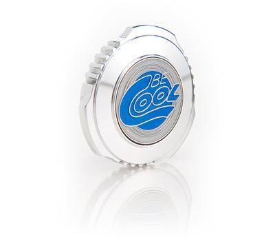 Be cool radiator cap aluminum polished indy-style tri-lobe be cool logo 13 psi