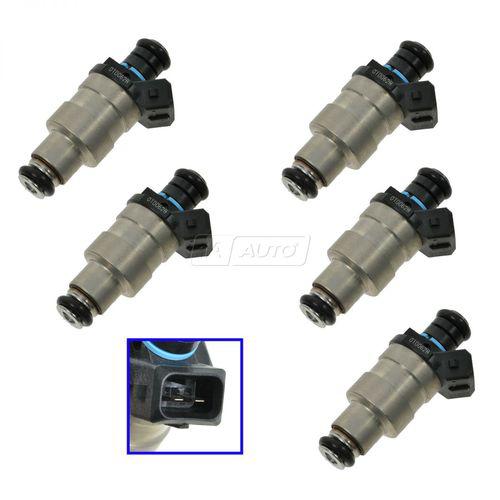 Fuel injector kit set of 5 for 96 volvo 850 l5 2.3l turbo engine id b5234ft