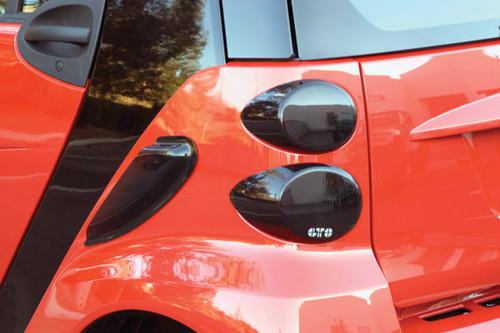 Gts gt4810 08-12 smart car fortwo tail light covers smoke composilite car rear