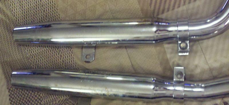 Nice harley softail muffler heritage exhaust pipes as is for parts