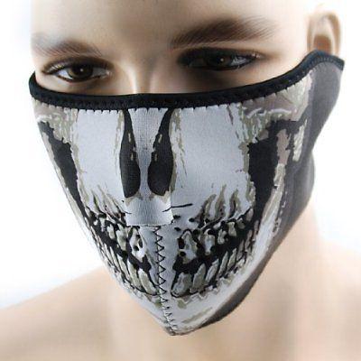 Hot motorcycle biker skull neoprene ski mask black sport style warranty new