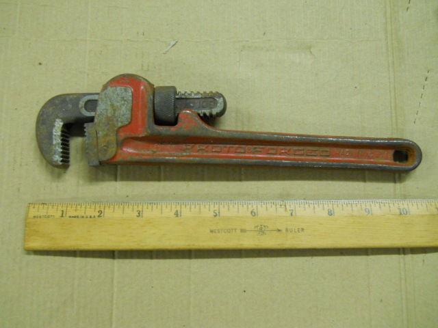 Vintage proto pipe wrench forged 810 hd adjustable