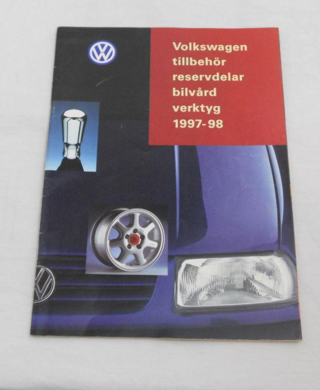 Volkswagen boutique accessories catalog golf jetta gti passat svenska vw 1997-98