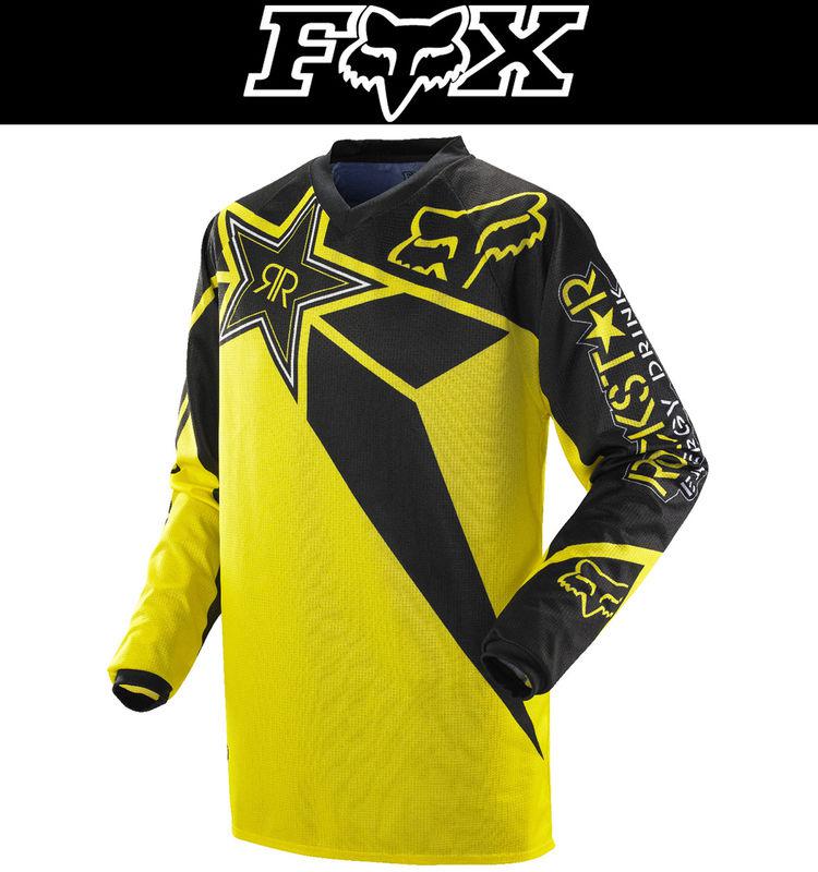 Fox racing hc youth rockstar black yellow dirt bike jersey motocross mx atv 2014