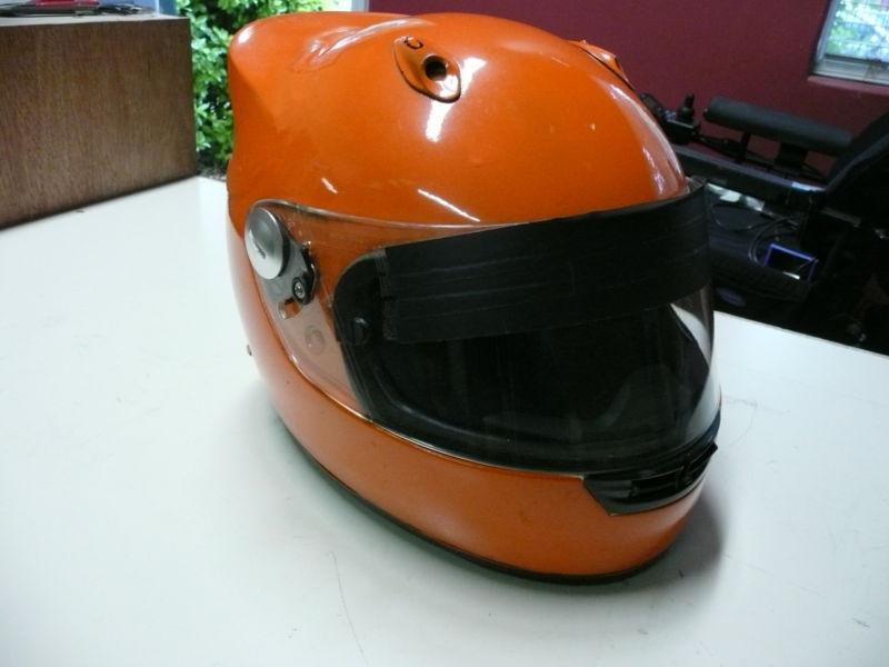 Orange zamp motorcycle helmet fsa-1 size xl