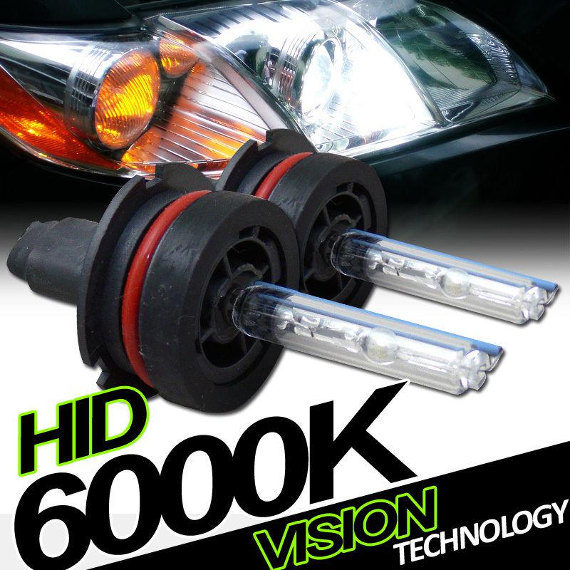 2pc 9004/hb1 bulb 6000k xenon hid conversion kit head light lamp low beam pair
