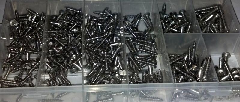 320 pc stainless steel screws interior exterior trim moulding upholstery no rust