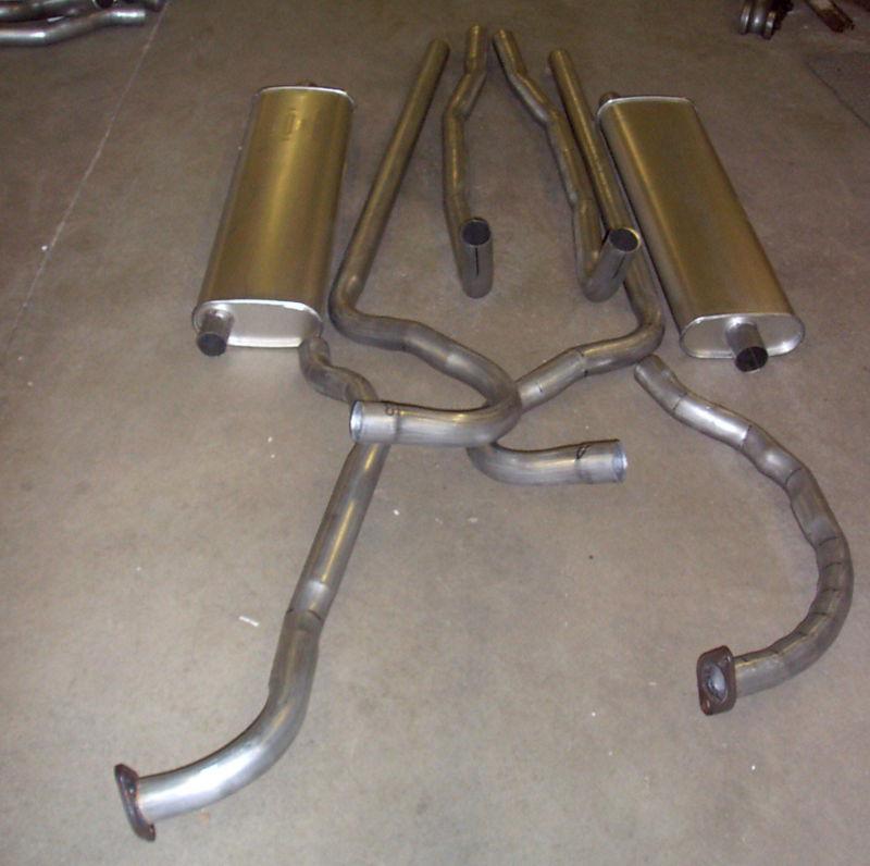1955-1956 chevy dual exhaust system, 304 stainless, all models