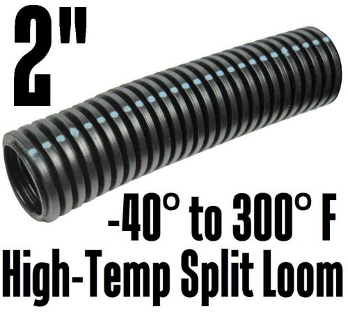 Automotive wiring insulation high-temp split loom -40° to 300f 2&#034; inmm