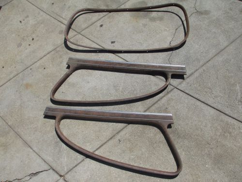 1946-1948 chevy 2 door fastback rear windows interior garnish trim moldings used