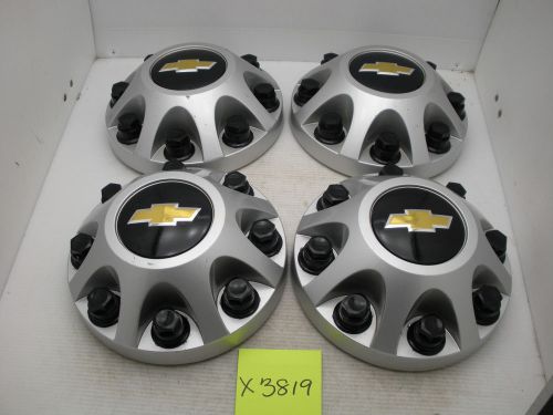Lot of 4 oem 11-15 silverado 2500 3500 9597819 17&#034; wheel center caps hubcaps