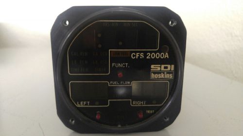 Hoskins cfs2000a fuel flow indicator pn:701921-2