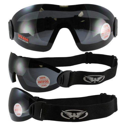 Flare panoramic vision riding goggles with smoke lenses full field of vision wow