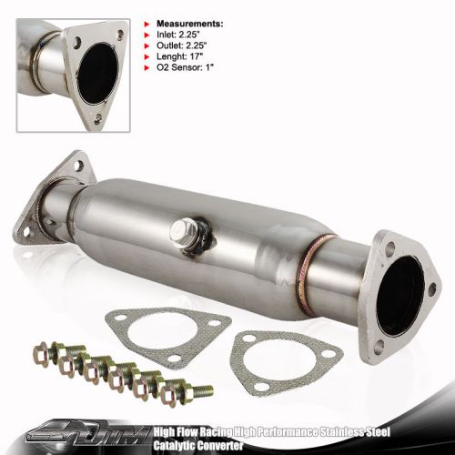 High flow stainless steel catalytic converter cat pipe for 98-02 honda accord v6