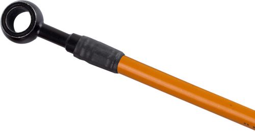 Orange lines &amp; black ends front s.s. brake lines - 1 line kit fk003d367-1-04