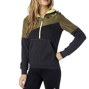 Fox racing conserve womens pull over hoody heather black md