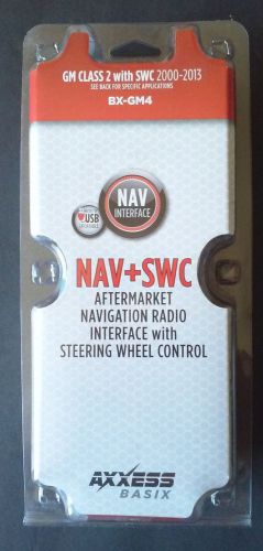 New_axxess bx-gm4 navigation radio interface_gm class 2 w/swc 2000-2013_nav+swc