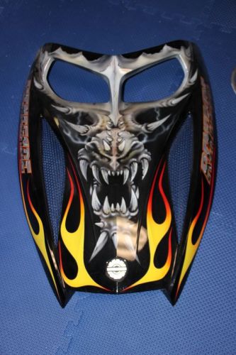Skidoo oem mxz rev renegade hood - custom airbrushed - dragon skull