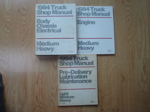 1984 ford medium/heavy truck shop manuals f,b,c 600 thru 8000 series