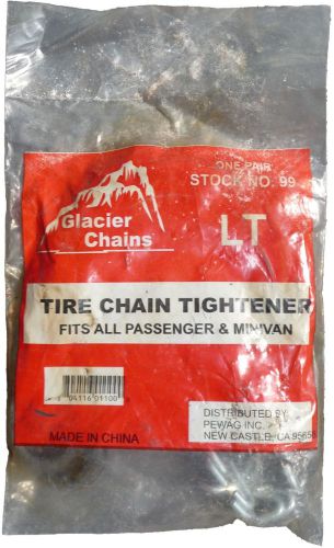 Glacier chains - tire chain tightener for passenger cars or minivan - one pair