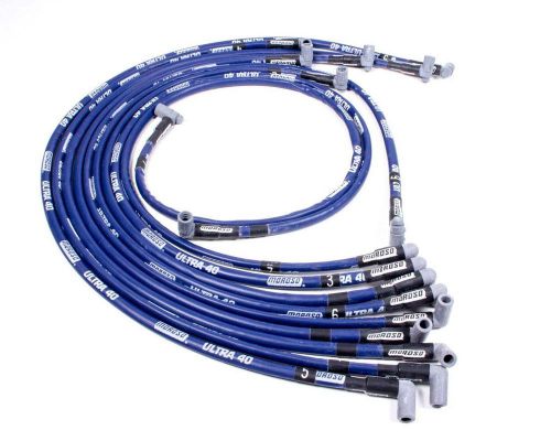 Moroso ultra 40 race plug wire set spiral core 8.65 mm sbc p/n 27001