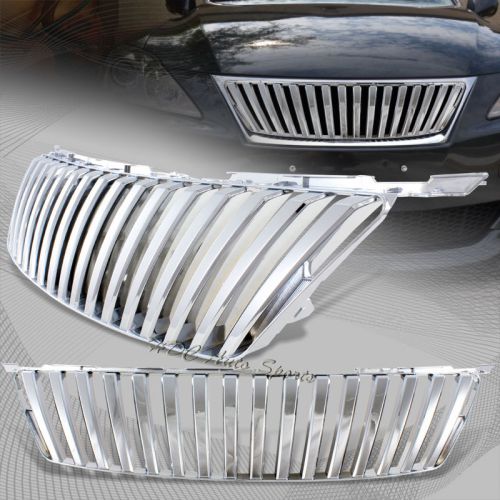 For 2006-2008 lexus is250 is350 chrome vertical front hood bumper grille grill