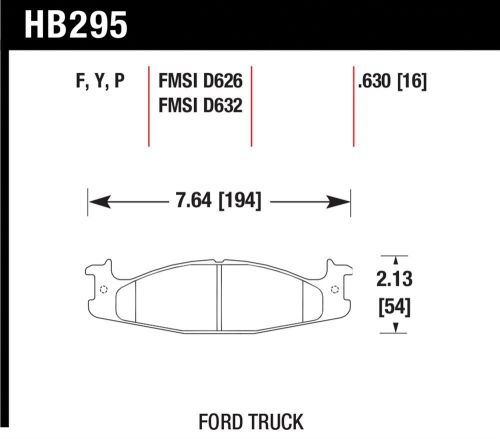 Hawk performance hb295f.630 disc brake pad