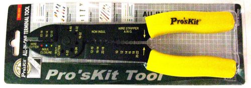 All-in-one terminal tool wire cutter stripper crimper insulated &amp; non-insulated