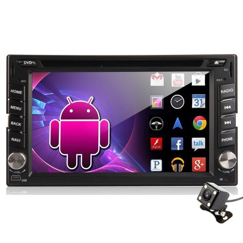 Pure android 4.4 6.2&#034; touch screen car dvd player radio gps bt wifi 3g pc+camera
