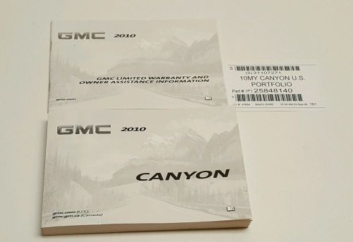 2010 gmc canyon owners manual slt sle z-71 v4 2.9l v5 3.7l v5 3.5l 4x4 2wd