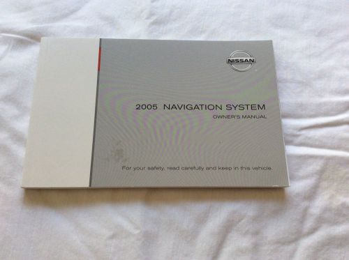 2005 nissan navigation user guide