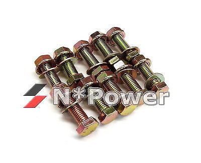Exhaust bolts nuts kit m8 x 40 1.25 pack 10 skyline rx7