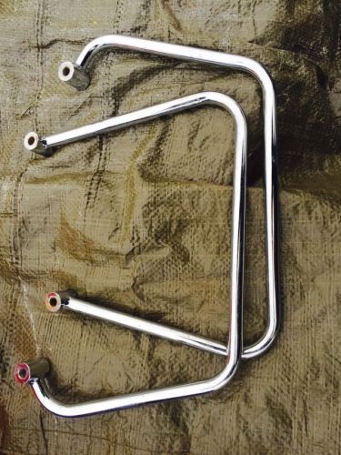 2003 v-star rear saddlebag chrome holders/bars