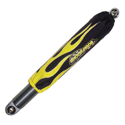 Shockpro shock pros shock covers front - yellow flame