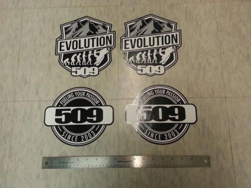 509 snowmobile sticker / decal lot - 4 stickers - each approx. 8 inches - new!