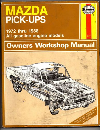 Mazda pick-up truck 1972 - 1988 all models haynes automotive repair manual book