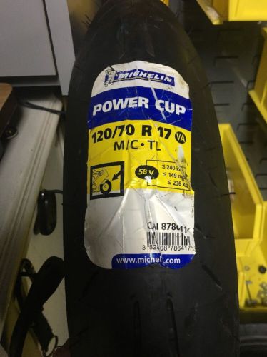 Michelin power cup motorcycle track day race front tire 120/70-17 120 70 17
