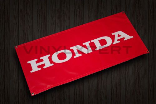 Honda racing garage racing vinyl banner car 2&#039;x4&#039; ft jdm sign civic si ex type r