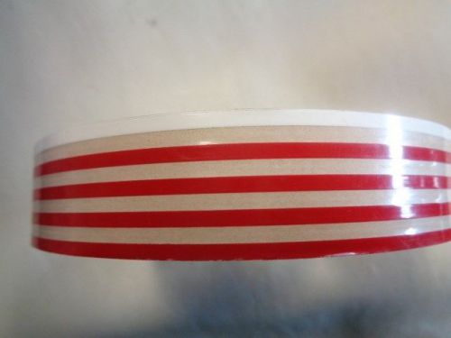 Bayliner pinstripe decal tape red &amp; white 145&#039; x 1 1/8&#034; marine boat