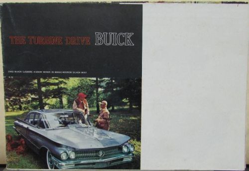 1960 buick turbine drive lesabre invicta electra black cover sales brochure