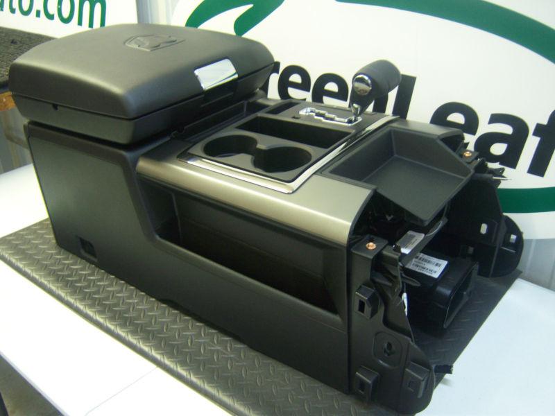 Dodge ram 1500 sport front center floor console shifter armrest 2013 black 13 