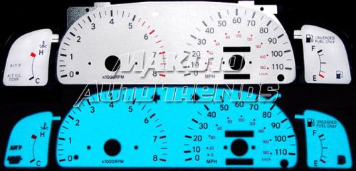 110mph glow gauge white indiglo face new for 1995-1997 toyota tacoma w/ tach