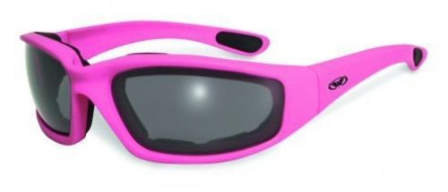 Global industrial fight back dark pink smoke women motorcycle glasses sunglasses