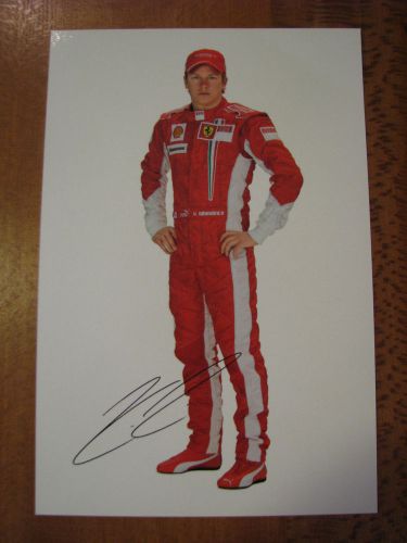Ferrari factory card of kimi raikkonen ~ print #3024/07