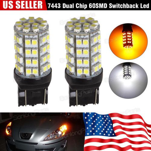 7443 7505 992 high bright front turn signal light 60-3528chips led 2pcs