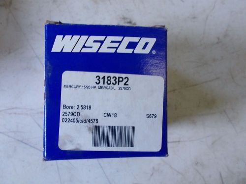 Nib mercury 15/20 hp 94-04 wiseco piston kit .020 os. bore 2.5818