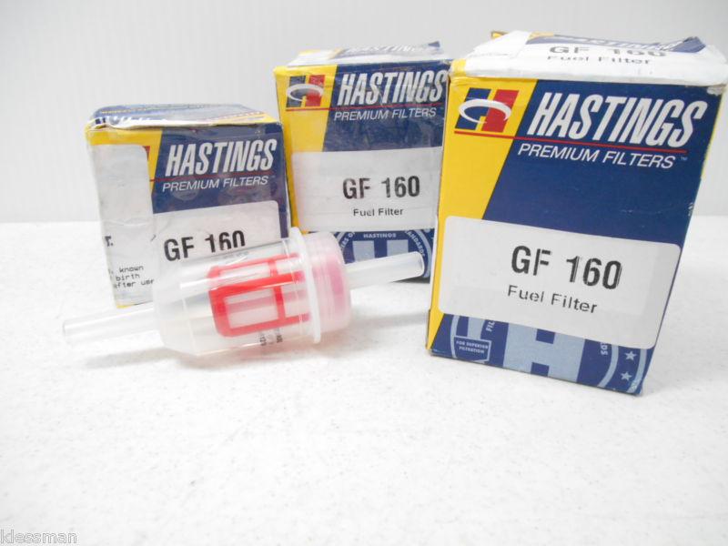Hastings gf160 in-line fuel filter 5/16” x 5/16” (3 pack)